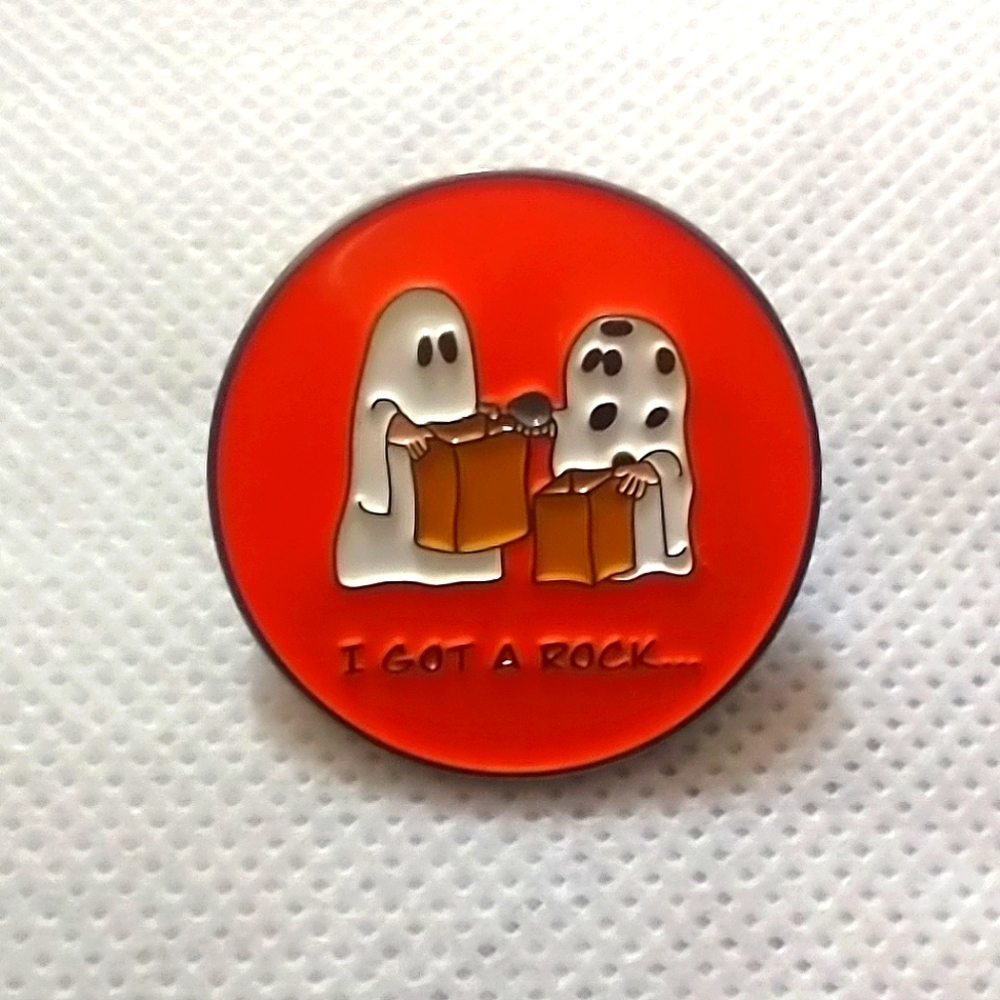 🧁 3/$30 I Got A Rock Peanuts Great Pumpkin Ghost Trick-or-treat Enamel Pin NEW